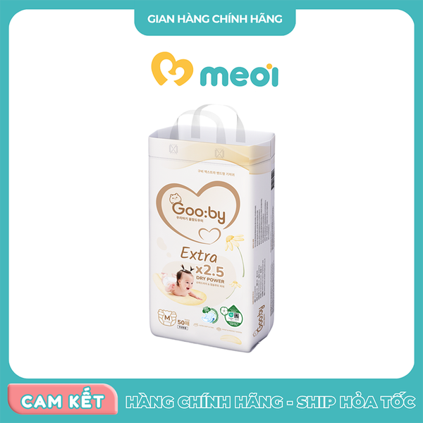 Bỉm dán siêu mỏng Gooby Extra M50 (6-11kg)