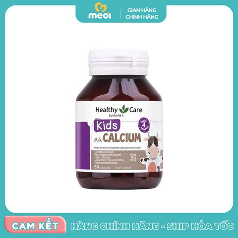  Viên Bổ Sung Canxi Milk Healthy Care 60 viên Úc 4M+ 