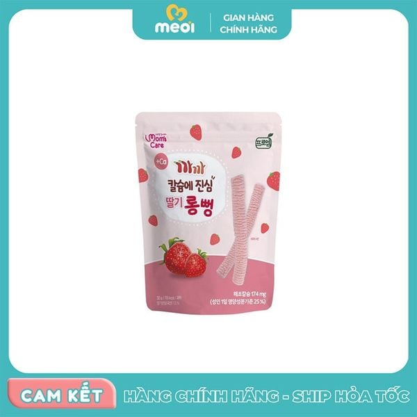  Bánh gạo lứt canxi thanh dài Mom’s Care cho bé từ 6 tháng tuổi 