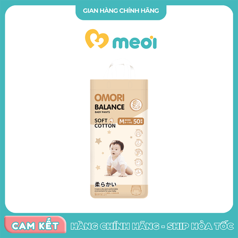  Bỉm quần Omori Balance size M50 (6-11kg) 