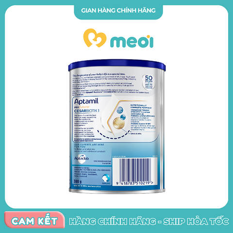  Sữa Aptamil Profutura Cesarbiotik NZ số 1 380g (0 - 12 tháng) 
