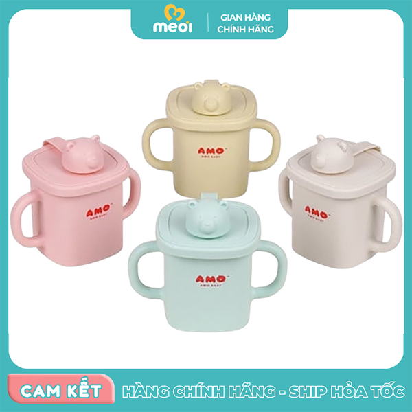  Cốc tập uống Amo AM588 màu hồng 