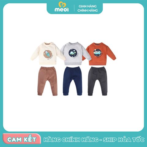  Bộ DTCV Uala Rogo nỉ cotton 3652 vũ trụ ghi 