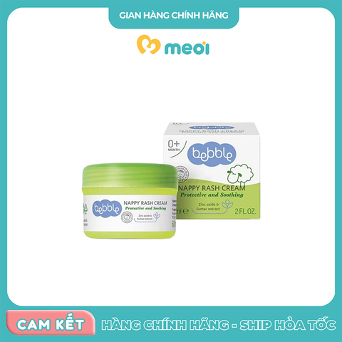  Kem hăm tã Bebble Nappy Rash Cream 60ml 0M+ 