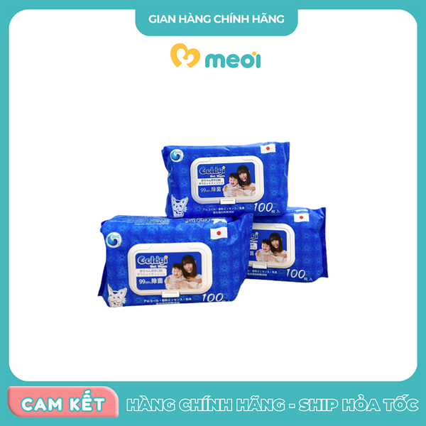Khăn ướt Goldgi Wet Wipes 100 tờ