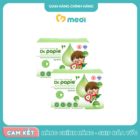  Gạc răng miệng Dr.Papie 1Y+(30pcs) 