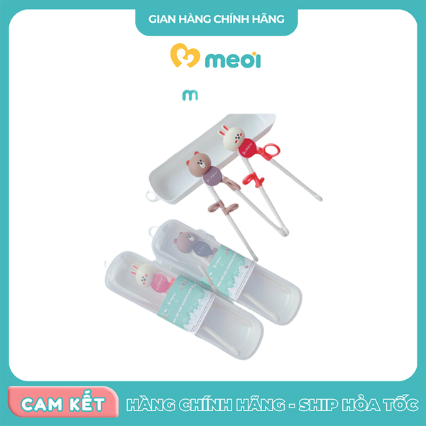 Đũa tập gắp Honper gấu thỏ HP214 kèm hộp