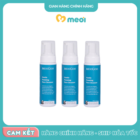  Sữa rửa mặt tạo bọt chiết xuất đu đủ Moogoo 200ml 12Y+ 