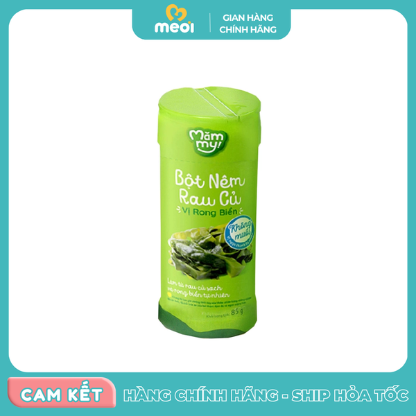 Bột nêm rau củ không muối Mămmy vị rong biển hũ 85g