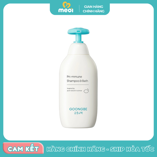 Sữa Tắm Gội Toàn Thân GOONGBE Pri-mmune Shampoo & Bath 350ml 