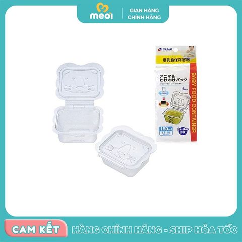  Bộ chia thức ăn 150ml (6c) Richell 