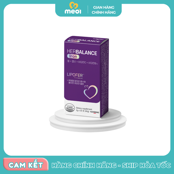  Sắt cho bà bầu HerBalance Iron 2g*20 