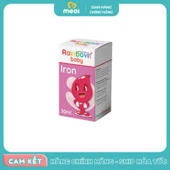 Sắt hữu cơ cho bé Rainbovit baby Iron 30ml