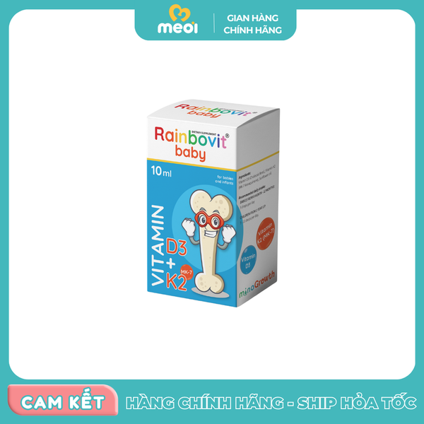  Vitamin D3K2 Rainbovit baby 10ml 