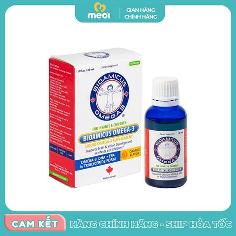  Bioamicus Omega 3 DHA vị cam 30ml 0M+ 