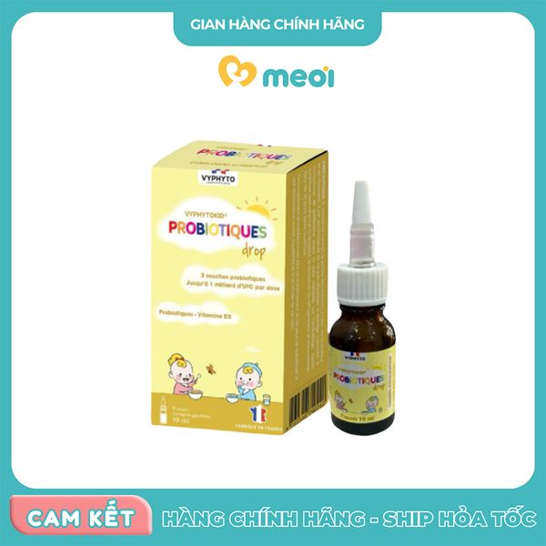 Men vi sinh Vyphyto Probitiques nhỏ giọt 10ml