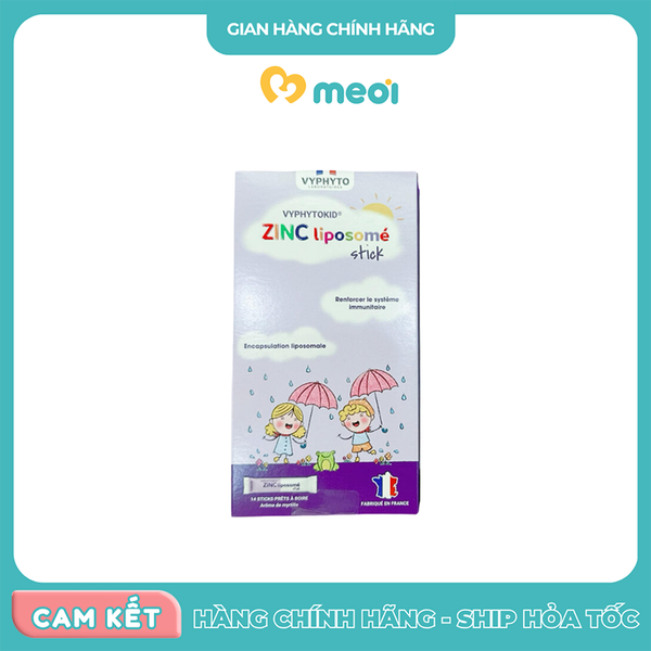 Kẽm Vyphyto ZINC Liposomé dạng gói (14 gói x 10ml)