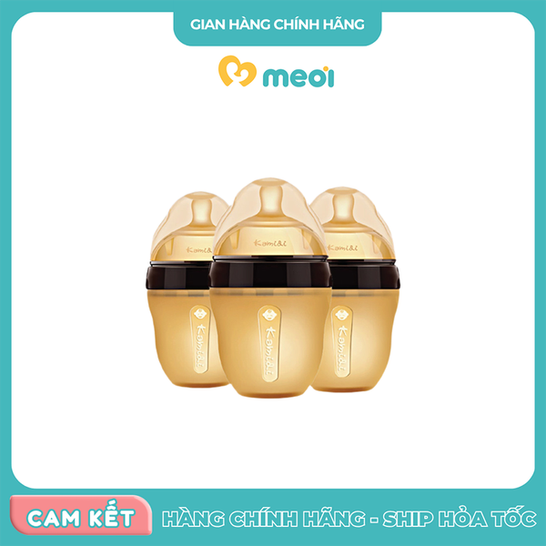 Bình sữa sơ sinh Kamidi Baby silicone 150ml