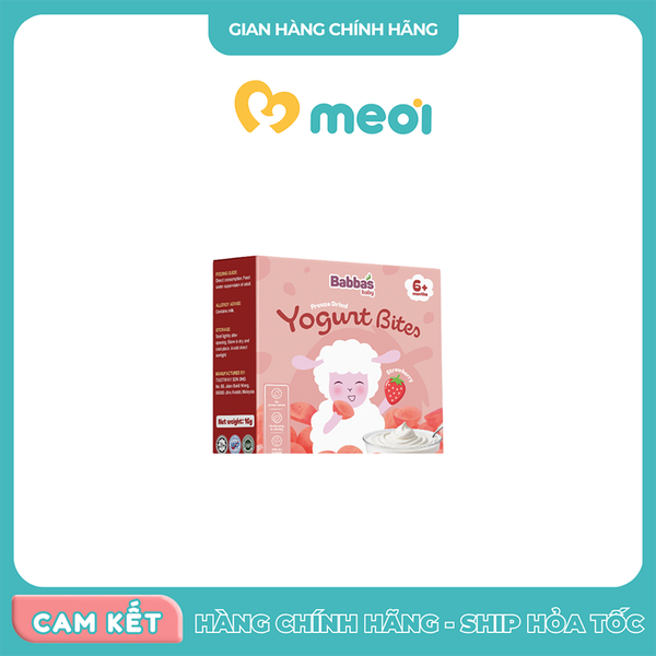 Sữa chua sấy lạnh Babba's vị dâu 16g 6M+