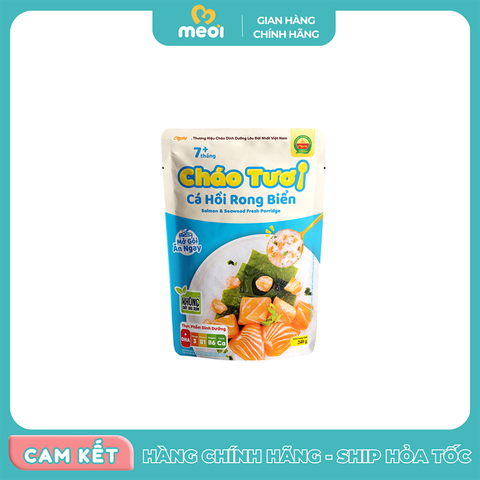  Cháo tươi Cây Thị cá hồi, rong biển 240g 7M+ 