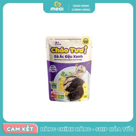  Cháo tươi Cây Thị gà ác đậu xanh 260g 7M+ 