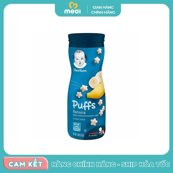  Bánh ăn dặm cho bé từ 8M hương chuối Gerber 