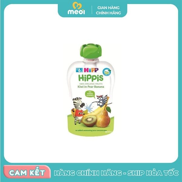  Hoa quả nghiền Kiwi,lê,chuối Hipp (100g/túi) 