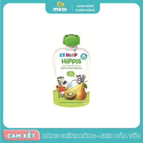  Hoa quả nghiền Kiwi,lê,chuối Hipp (100g/túi) 