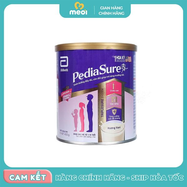  Sữa Pediasure cho bé 1-10 tuổi hương vani 400g 