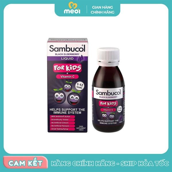  Siro tăng sức đề kháng Sambucol cho bé từ 1-12 tuổi (120ml) 