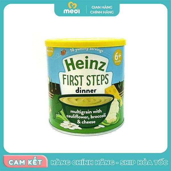  Bột Heinz ngũ cốc, súp lơ, bông cải, phomai 200g 4M 