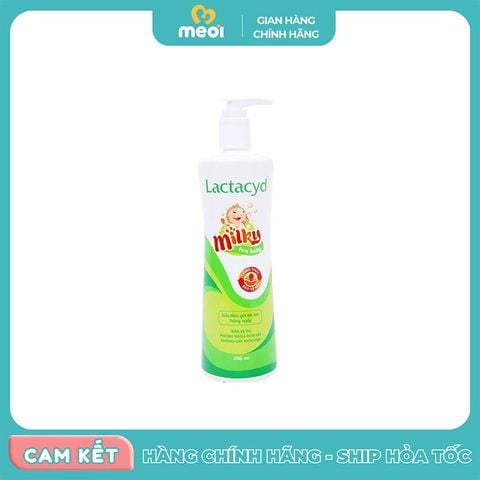 Sữa tắm gội cho bé Lactacyd Milky 500ml