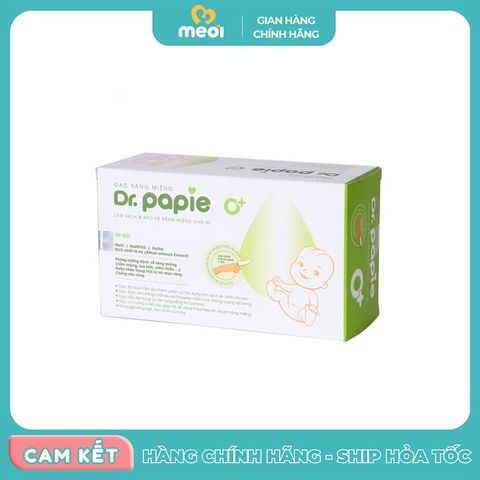  Gạc răng miệng Dr.PaPie rơ lưỡi cho bé từ sơ sinh 