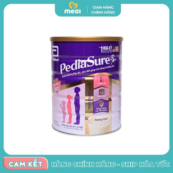  Sữa Pediasure cho bé 1-10 tuổi hương vani 850g 
