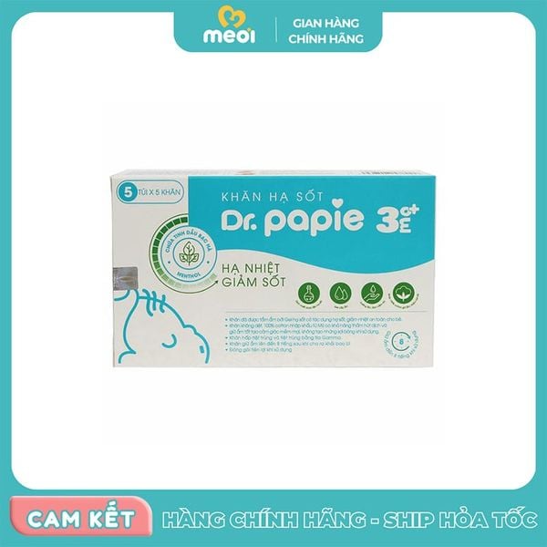  Khăn hạ sốt Dr.papie từ 3M 