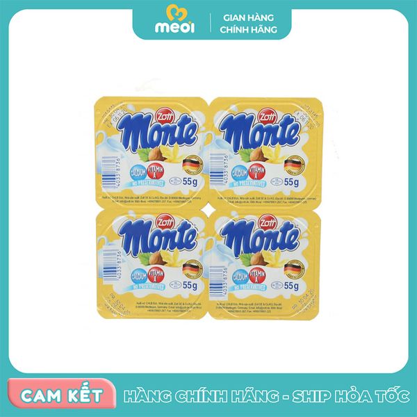  Váng sữa Monte vị vanille 