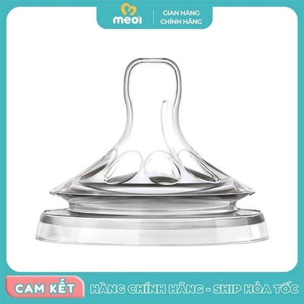  Núm ty silicon cho trẻ ss Natural (vỉ đôi) Avent 