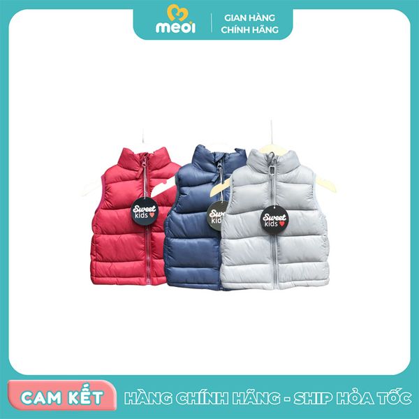  Áo gile phao Sweet trơn 4854 