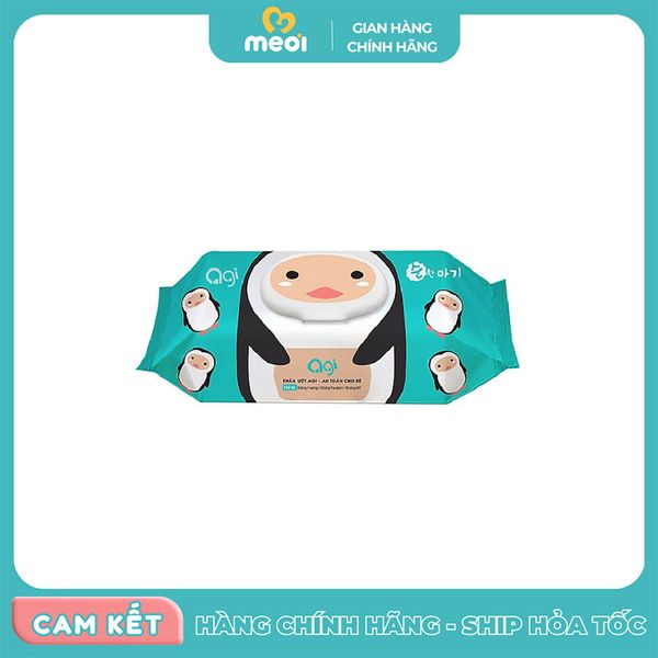  Khăn giấy ướt Agi (100 tờ) màu xanh 