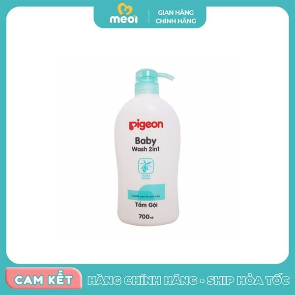  Sữa tắm gội chiết xuất jojoba 700ml Pigeon 