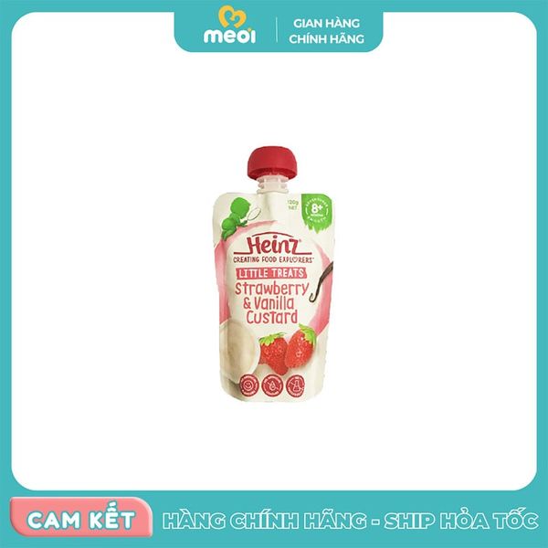  Váng sữa Heinz vị dâu cho bé từ 8M 