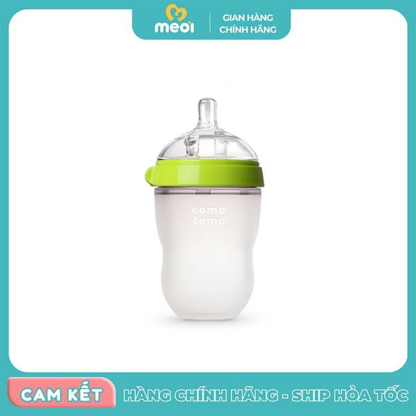  Bình sữa silicone Comotomo 250ml- Xanh 