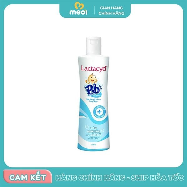  Sữa tắm gội Lactacyd trị rôm sẩy và hăm kẽ 250ml 