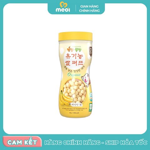  Bánh bi tan organic Happy Food vị chuối 