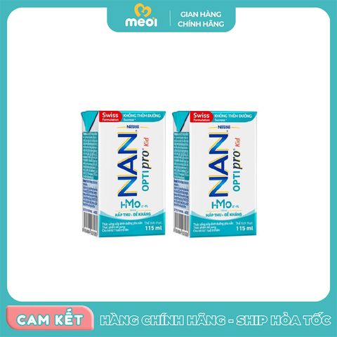  Sữa bột pha sẵn Nan 115ml (vỉ 6 hộp) 