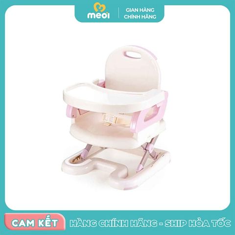 Ghế ngồi ăn bằng nhựa nâng hạ độ cao màu hồng Mastela 07112