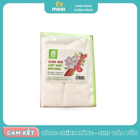  Khăn sữa xuất nhật 3 lớp Mipbi 
