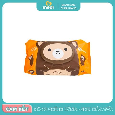  Khăn giấy ướt Agi (100 tờ) màu cam 