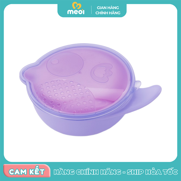 Bát ăn dặm đa năng Hallysen màu tím