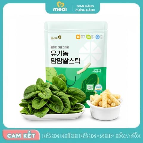  Bánh Gạo Que Vị Rau Chân Vịt Mom's Mi 30g (6M+) 